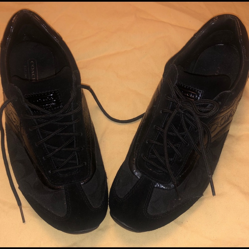 100% Authentic Coach All black shoes